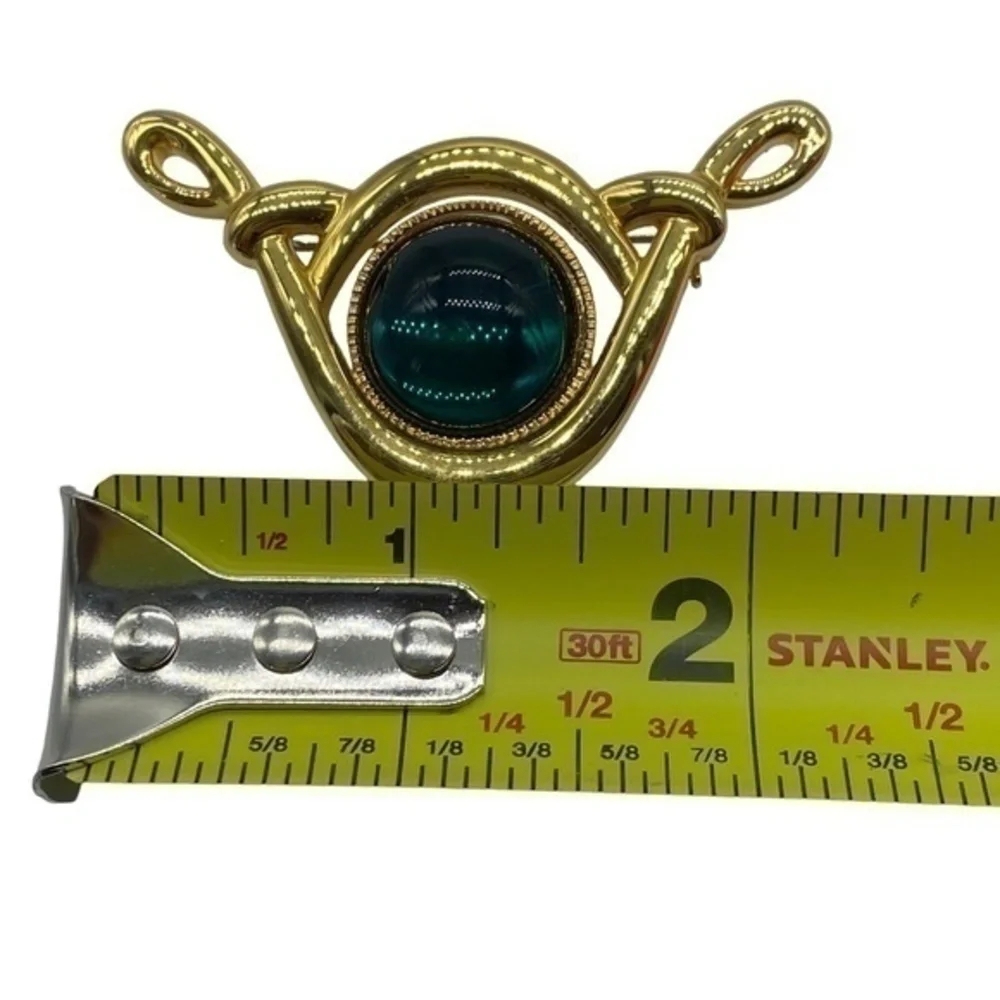 Park Lane Green Gold Brooch Interchangeable